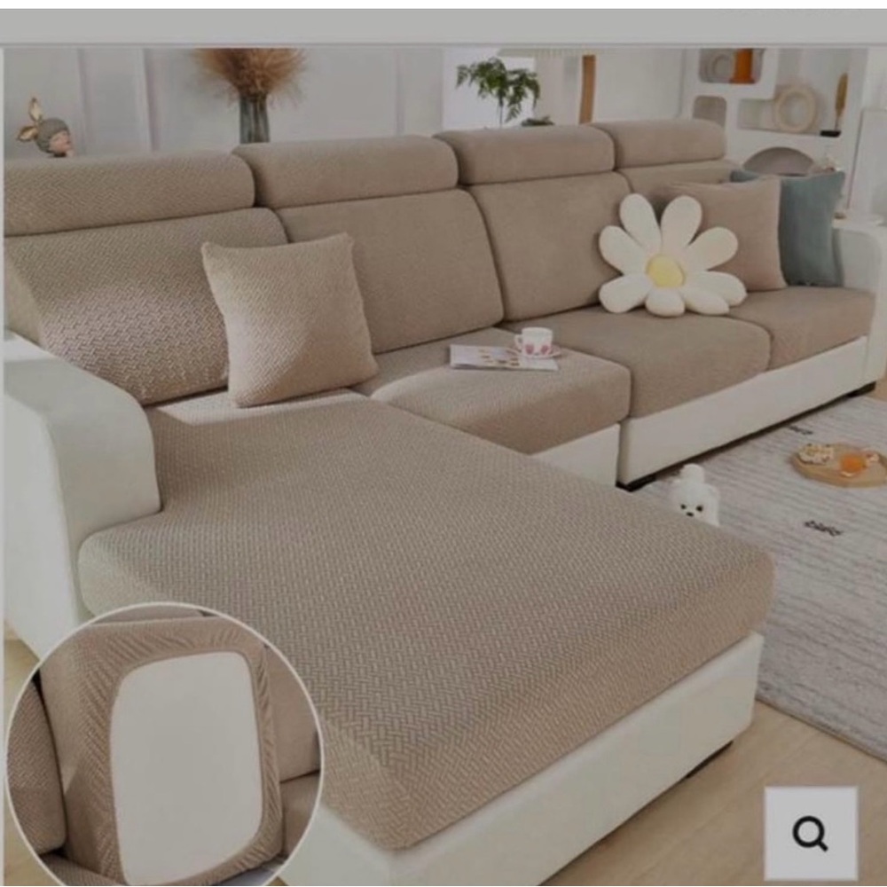 Nolan Interiors Sectional Couch Chase Seat Covers Mocha Classic 🛋️ Magic Sofa